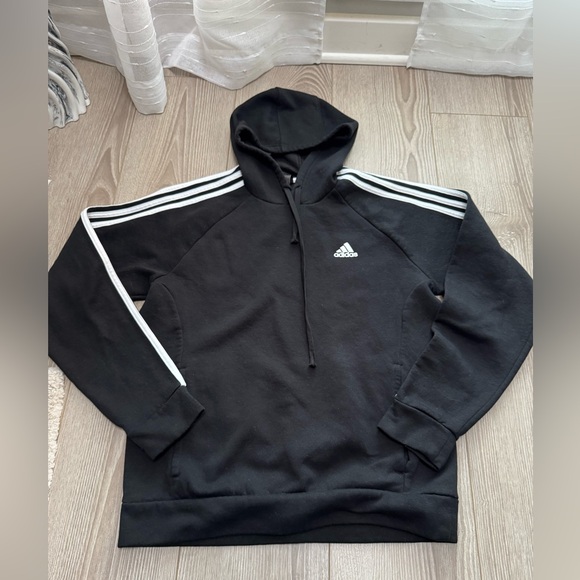 Adidas Essentials 3-Stripes Fleece Hoodie - Picture 2 of 5